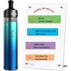 LowryVape Doric 60 Pro Kit 60W Vape 2500 mAh Battery with PnP X Cartridge 5ml fit PnP X Coil- button activation MTL DTL Electronic Cigarette Vaporizer No Nicotine