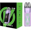 NILI Kit LUXE XR MAX 2 Vapo'resso 80 W (Viola Fluente) 5 ML Cartuccia Vuota LUXE XR Resistenza GTX Dual Mesh 0,2/0,8ohm MTL/DTL Batteria 3200 mAh Schermo OLED da 0,96 2* Luce RGB Originale - No Nicotine