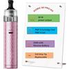 LowryVape VOO|POO Doric 60 Pro Kit 60W Vape 2500 mAh Battery with PnP X Cartridge 5ml fit PnP X Coil- button activation MTL DTL Electronic Cigarette Vaporizer No Nicotine (Rosa cristallo)