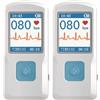 GIMA 33246 PM10 Palmare ECG con Software e Bluetooth (Confezione da 2)