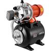 VEVOR Pompa per Pozzi Poco Profondi 1176W Serbatoio a Pressione 19 Litri | Sistema Sovralimentazione, Portata max 5000 L/h, Testa in Acciaio Inox 304, con Booster Automatico, Pressostato 1,4-2,8 Bar