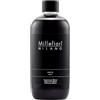 Millefiori Milano - Fragranza Ricarica per Diffusore a Bastoncini 500 ml, Nero - Profumatore Ambiente Raffinato con Note Legnose e Intense