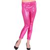 W WIDMANN MILANO Party Fashion - Leggings con paillettes, lucidi, Disco Fever, per costumi di carnevale