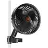 VENTILATORE CLIP 10 VELOCITÀ MOTORE EC IP44 PROTEZIONE OSCILLANTE PORTATILE