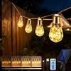 Does not apply CATENA LUMINOSA SOLARE ESTERNO 16 LED CORDA CANAPA LUCI DECORATIVE GIARDINO 8M