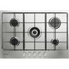 Indesit THP 752 W/IX/I 1 piano gas inox 75cm 5 fuochi bruciatore doppia corona g