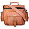 Fatto a mano Borsa Classica Padded In Pelle Di Capra Per DSLR SLR Per Fotografi