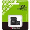 kingston SDCS3-128GB Micro Sd Card 128GB Kingston classe 10 Canvas Select Plus