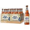 Birrificio Angelo Poretti Birra 4 Luppoli, Non Filtrata, Bottiglia, Volume 33cl, 24 Pezzi