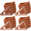 RESTALLADNWEST154265 24 Pezzi Piedini per Vasi in Terracotta, Rialzi Invisibili per Fiori per