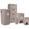 Stefanplast Bundle Domus 5 Pezzi Cassettiera + Portabiancheria + 2 Pattumiere + Scopino