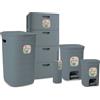 Stefanplast Bundle Domus 5 Pezzi Cassettiera + Portabiancheria + 2 Pattumiere + Scopino