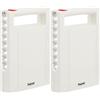 Beghelli Illumina LED - Lampada LED ricaricabile portatile con luce di emergenza anti black-out, 6h autonomia, 4000K, batteria LiFePO4 - Bianca (Confezione da 2)