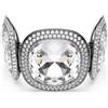 Swarovski 5751557 Braccialetto Una Angelic Taglio Cushion, Placcato rutenio