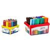 Giotto Stilnovo Schoolpack 16x12 Pezzi, Colori Assortiti, 5234 00 & 523800 Astuccio con 144 Pennarelli, 144 Pezzi