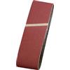 kwb 3x cloth sanding belt, 75 x 533 mm, K-120, corindone di alta qualità, per legno e metallo, carta abrasiva per levigatrici a nastro / levigatrici