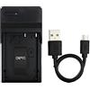 Norifon NP-90 USB Caricatore per Casio Exilim EX-FH100, EX-FH100BK, EX-H10, EX-H