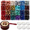 Staranry Kit di timbri per ceralacca con 24 colori e 600 perline