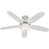 Hunter Ventilatore da Soffitto con Lampada Builder Deluxe Bianco Camera Letto