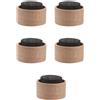 5 diffusori passivi in pietra lavica con base in legno artigianale -