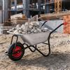 MAXCRAFT Carriola Costruzione Carrello Trasporto Giardino Pneumatica 250kg 100 L