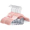 Wellong Appendiabiti per Bambini con clip, 30cm Grucce per Bambini con
