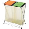 Vileda Gimi Nature Plus 2 Portarifiuti, Portasacco Raccolta Differenziata, Antiruggine,