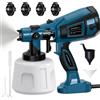 Lustlocke 1400ML Verniciatore a Spruzzo, HVLP Pistola per Verniciare, Pistola Vernice a Sp