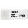 KIOXIA 32GB TransMemory U301 USB 3.2 Flash Drive, White 32GB USB 3.2