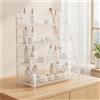 Scaffale da Scrivania Multiuso Scaffaletto Stabile per Cucina