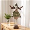 Renna di Peluche con Gambe Allungabili Telescopico Pupazzo di Natale Morbido