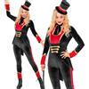 W WIDMANN MILANO Party Fashion - Costume da regista circo da donna | 4 pezzi Ringmaster costume con paillettes e dettagli dorati per Carnevale, Halloween