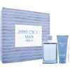 Jimmy Choo Man Aqua Eau De Toilette 100ml Spray Gel De Baño 100ml Vial 7 5ml