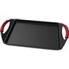 Cecotec Piastra Grill 40x23cm Antiaderente, Fondo 5,5mm Collezione Gourmet+ | Triplo Strato Antiaderente ILAG Ultimate Protect Pro, Distribuzione Uniforme del Calore, Compatibile Tutti i Piani Cottura