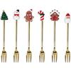 Tognana Jungle Bites, set 6 forchettine dolce, acciaio inox, oro