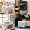 Contenitore in plastica con coperchio a scatto, per giocattoli - per vestiti