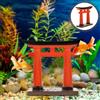 2 Pcs Torii Gate Giardino Giapponese Miniatura Ornamento Da Cancello