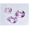 Rosa Naturale Kunzite Loose Gemma 9.10 KT / 3 Pezzi Certificato Lotto Con