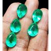 Gemme Sfuse Smeraldo Verde Naturale Taglio A Goccia 3-5 Cts 5 Pezzi RE29