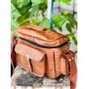 Fatto a mano Tutti Obiettivi Fotocamera 11 " Vintage Messenger Top Magic Pelle Cartella