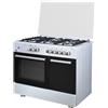 STAYLUX Cucina Staylux 90 X 60 Forno elettrico 60 cm con porta bombola 696-S50F WHITE