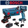 Bosch GSR18V-EC FC2 2x5ah Keyless Angle SDS Hammer Charger UPS gratuito L-Boxx