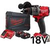 Milwaukee M18 FPD3 BL 2x5.0Ah 18V Keyless 2100Rpm 33000Bpm 158Nm *Caricabatte...