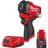 Milwaukee M12 FIW2F38 12V FUEL Avvitatore a percussione senza fili III 10mm 7...