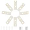 8pcs Roller Blind Clip Drape Clip Clip Canda Cancella Connettore cieco verticale