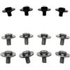 12 Pezzi Kit di Montaggio Durevole Ferramenta Veloce per Snowboarder