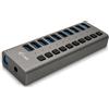 i-tec U3CHARGEHUB10 Caricabatterie per dispositivi mobili Universale Grigio AC