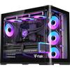 ITEK CASE GAMING DARK CAVE CURVED ITGCADCCB - NO ALIMENTATORE - DESIGN CURVO - NERO