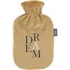 fahsy Fashy Dream - Borsa dell'acqua calda con rivestimento in ratina, 2 l, colore: Beige