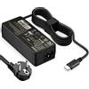 Yisbat Caricatore 65W Lenovo USB C per Lenovo T480s T580s T490 E480 E580 Lenovo